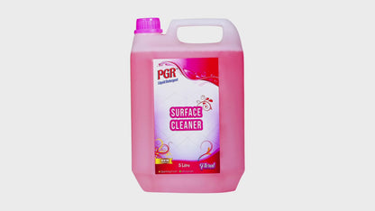 PGR Disinfectant Surface & Floor Cleaner Liquid, Floral Fragrance(PACK OF 10) - 5 Litre, Suitable for All Floors and Cleaner Mops, Anti Bacterial Formulation